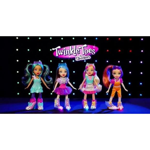 NEW Skechers Twinkle Toes Dolls Shoe Packs - Three Pairs Collectible & Light-Up - Picture 5 of 13
